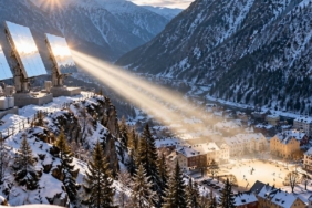 Norveç'te Güneş Almayan Rjukan Kasabası Dev Aynalarla Aydınlatılıyor