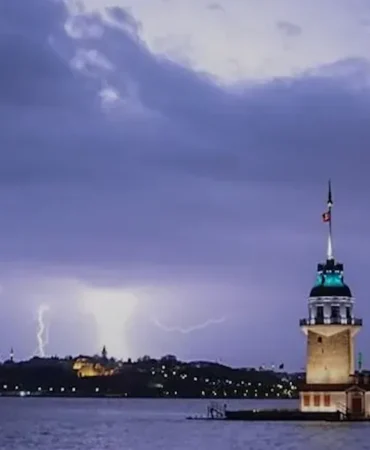 İstanbul'da sıcaklıklar Salı gününe bağlanan gece yarısından itibaren 8 ila 10 derece düşecek. AKOM, kent genelinde saatte 80 kilometre hıza ulaşan fırtına ve gök gürültülü sağanak yağış uyarısı yaptı.